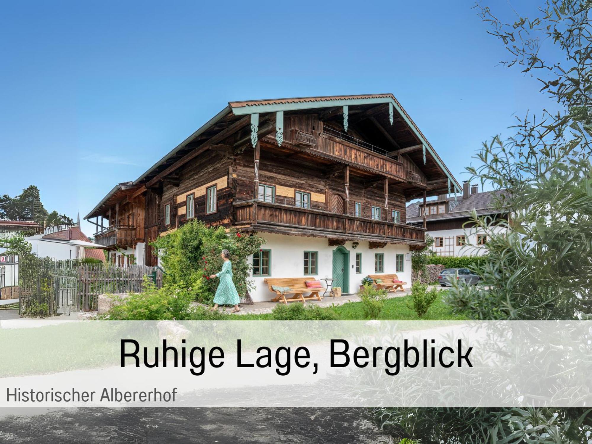 Historischer Albererhof Appartement Übersee Buitenkant foto